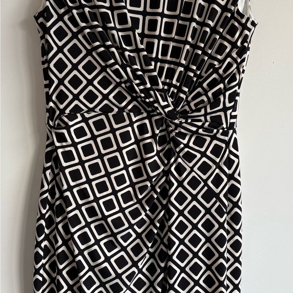 Lauren Ralph Lauren Geometric Twist Dress Size 14